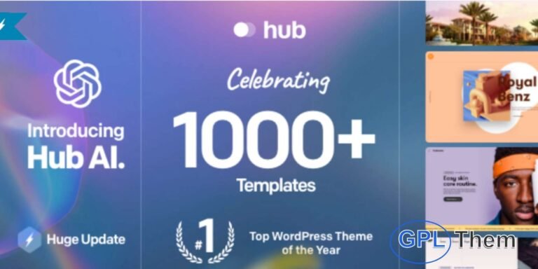 Hub – Responsive Multi-Purpose WordPress Theme