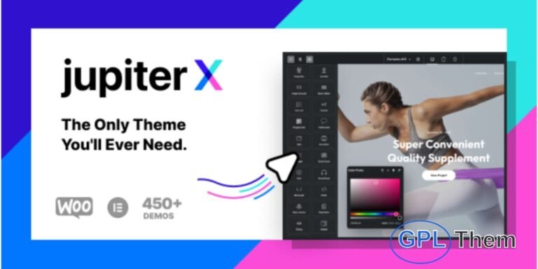Jupiter X – The Ultimate WordPress & WooCommerce Website Builder Jupiter X is more than just a WordPress theme—it's a powerful all-in-one website builder designed for total creative freedom and high performance. With over a decade of development, Jupiter X has become a trusted name in website creation, known for its speed, flexibility, and ease of use.