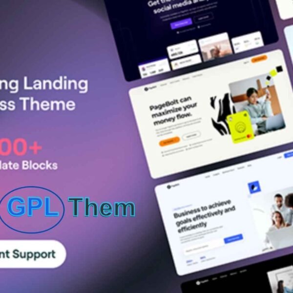 PageBolt v2.0.0 – Landing Page WordPress Theme