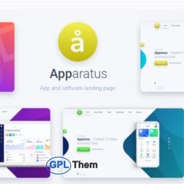 Apparatus – Multi-Purpose One-Page Portfolio & App Landing WordPress Theme Apparatus is a sleek and modern one-page WordPress theme designed for apps, creative agencies, photographers, software developers, freelancers, and artists who want to showcase their work or digital products professionally — all on a single, high-impact page.