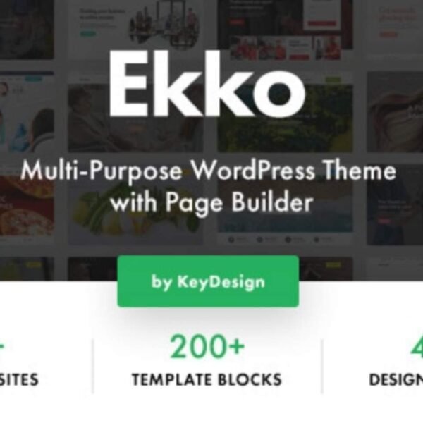 Ekko – Multi-Purpose WordPress Theme with Page Builder [Free Download] Looking for a feature-rich and beautifully designed theme to build your next website? Ekko – Multi-Purpose WordPress Theme with Page Builder is a flexible, high-performance theme that’s perfect for startups, businesses, portfolios, creative agencies, and more. Available for free download at GPL Them, this premium theme helps you create professional websites—without the premium price tag.