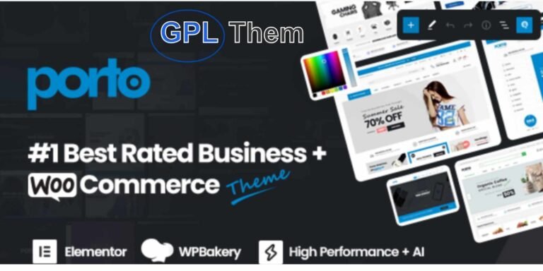 Porto – The Ultimate Multipurpose & WooCommerce WordPress Theme Porto is a powerful, fully responsive, and highly customizable WordPress theme designed for versatility and performance. Whether you're building a business website, professional portfolio, online store, or personal blog, Porto gives you the flexibility to create a site that’s fast, beautiful, and tailored to your needs.