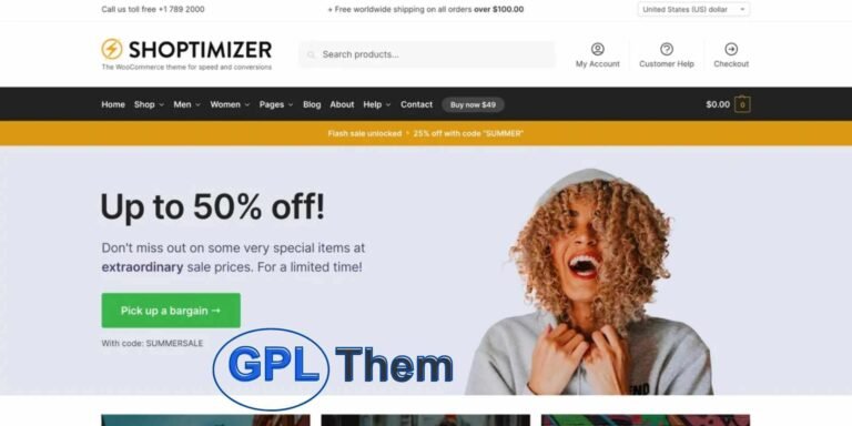 Shoptimizer – High-Speed WooCommerce Theme Built for Conversions Shoptimizer is a performance-focused WooCommerce theme designed to help you build a faster, more conversion-optimized online store. Packed with features that enhance speed, usability, and user experience, Shoptimizer is built to maximize sales and reduce bounce rates.