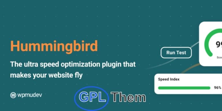 Hummingbird – Speed Optimization Plugin by WPMU DEV Hummingbird is a powerful WordPress performance optimization plugin designed to dramatically improve your site’s speed and overall user experience. It scans your entire website to identify performance issues and applies a range of advanced techniques—including file compression, minification, deferring CSS/JS, and browser caching—to ensure your pages load faster than ever.