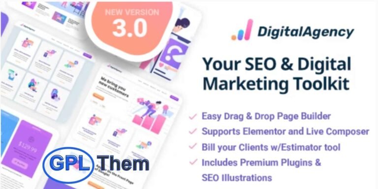 SEOWP – WordPress Theme for SEO & Digital Marketing Professionals SEOWP is a flexible and feature-rich WordPress theme crafted specifically for digital marketing agencies, SEO consultants, social media experts, and freelancers who want to build a high-performance website that attracts and converts clients.