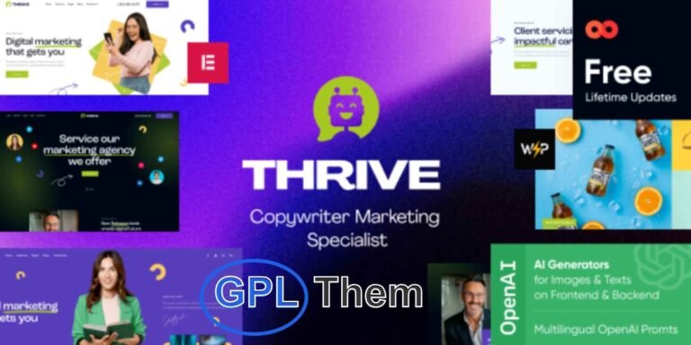 Thrive Theme Builder + Shapeshift – Powerful WordPress Theme & Visual Editor Thrive Theme Builder with the Shapeshift companion theme is a highly customizable, all-in-one WordPress theme solution. Designed for marketers, bloggers, and entrepreneurs, this powerful combo offers a drag-and-drop visual editor that lets you build and customize your entire website — no coding required.