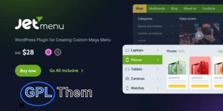 JetMenu – Powerful Mega Menu Plugin for Elementor JetMenu is a premium WordPress plugin designed to create stunning, fully responsive mega menus using the Elementor Page Builder. Whether you're a beginner or a developer, JetMenu makes it easy to design advanced dropdown menus rich with dynamic content—no coding required.