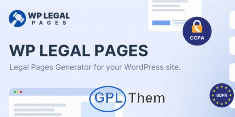 WP Legal Pages Pro – Effortless Privacy Policy & Legal Pages Generator for WordPress WP Legal Pages Pro is a powerful WordPress plugin designed to quickly generate essential legal pages like privacy policies, terms & conditions, disclaimers, cookie policies, and more.