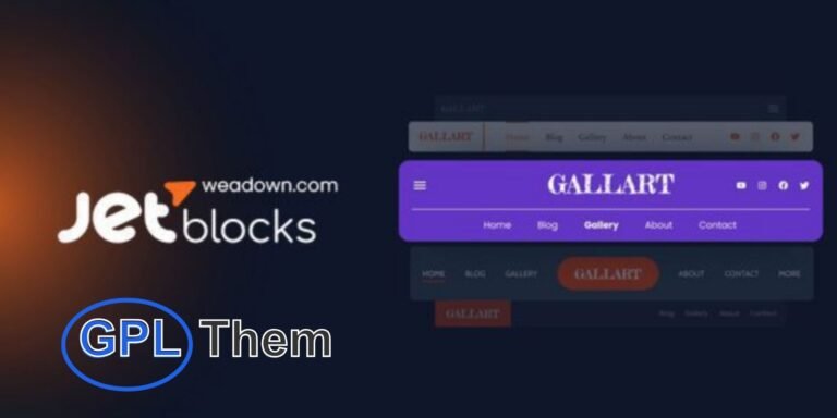 JetBlocks – Essential Header & Footer Widgets for Elementor JetBlocks is a premium Elementor addon packed with powerful widgets to help you design professional headers and footers with ease. Whether you're building a custom navigation bar or adding dynamic content, JetBlocks provides everything you need to elevate your website’s structure.