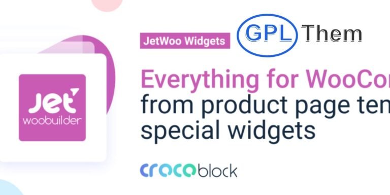 JetWooBuilder – WooCommerce Page Builder Addon for Elementor JetWooBuilder is a powerful Elementor addon designed specifically for building custom WooCommerce pages with ease. Whether you're designing product pages, shop archives, or category templates, JetWooBuilder gives you full creative control without writing a single line of code.