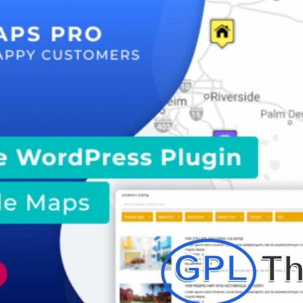 WP MAPS PRO v5.4.2 – WordPress Plugin for Google Maps