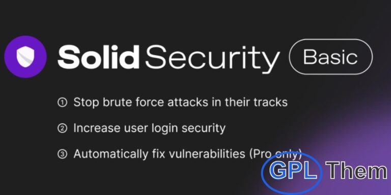 iThemes Security Pro – Powerful WordPress Security Made Simple iThemes Security Pro is a robust WordPress security plugin designed to protect your website without requiring technical expertise. With easy-to-use tools and smart automation, it helps secure your site from hacks, malware, and other online threats—so you can focus on growing your business.