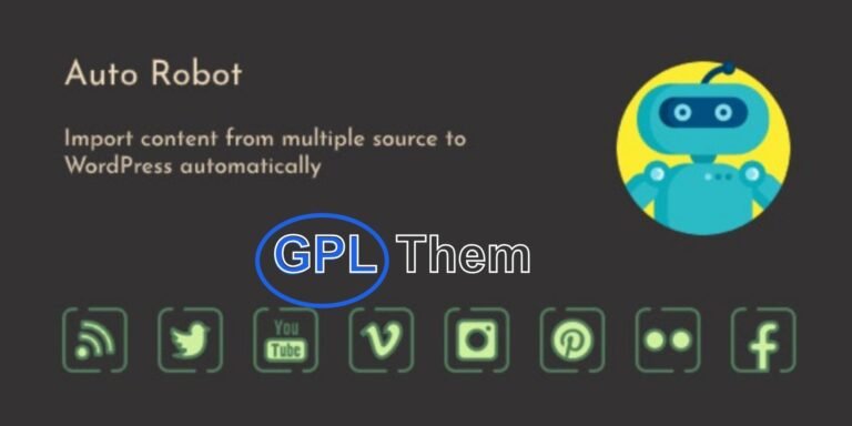 Auto Robot Pro – Powerful WordPress Autoblogging Plugin Auto Robot Pro is a feature-rich WordPress autoblogging plugin that allows you to automatically generate high-quality posts from a variety of sources, including RSS feeds, social media, videos, images, audio, and more.