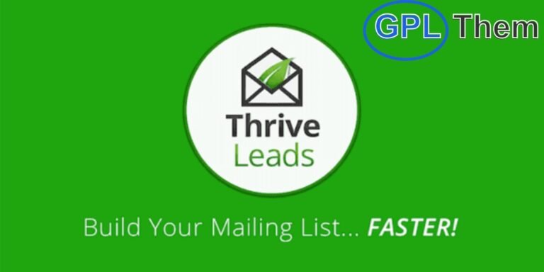 Thrive Leads – Powerful Lead Generation Plugin for WordPress Thrive Leads is a premium email list-building and conversion optimization plugin for WordPress, designed to help you grow your subscriber base and boost conversions with minimal effort.