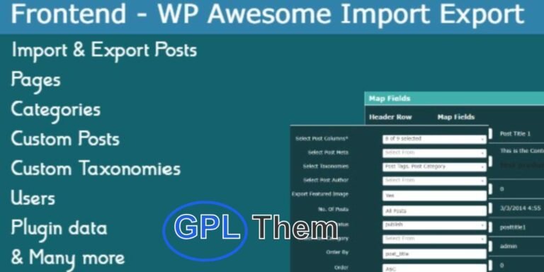 WordPress Awesome Import & Export Plugin – Seamless Data Transfer Made Easy The WordPress Awesome Import & Export Plugin is a powerful tool designed to streamline the transfer of content and data across WordPress sites. Easily import and export posts, pages, users, comments, and much more — all with just a few clicks.