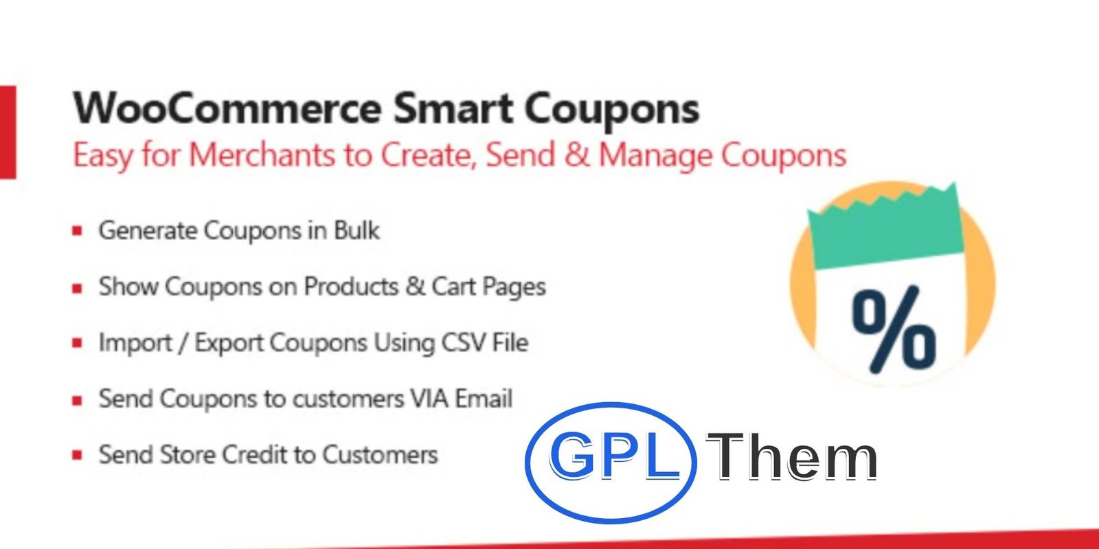 WooCommerce – Smart Coupons Extension Smart Coupons for WooCommerce – Boost Sales with Gift Cards, Discounts & Store Credits Smart Coupons is a powerful WooCommerce extension that enables you to create and manage discount coupons, gift cards, store credits, and vouchers with ease. Perfect for running promotions, rewarding loyal customers, or offering flexible payment options, this extension helps you enhance customer experience and drive more sales.