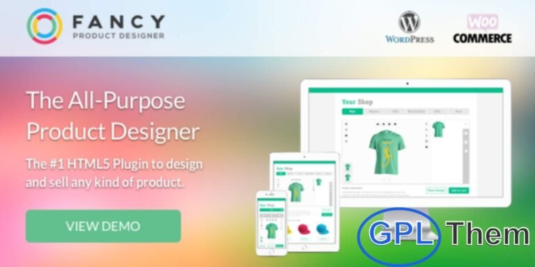 Fancy Product Designer – Powerful Product Customization Plugin for WooCommerce & WordPress Fancy Product Designer is an advanced HTML5 product customization plugin for WooCommerce and WordPress, allowing you to create and sell fully customizable products with ease. This all-in-one design tool empowers your customers to personalize any type of product—from t-shirts, mugs, and phone cases to business cards, signage, and more.