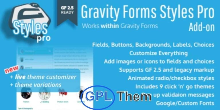 Gravity Forms Styles Pro Addon – Instantly Style Professional-Looking Forms The Gravity Forms Styles Pro Addon allows you to effortlessly create beautiful, professionally styled forms—no design skills required. Crafted by expert designers, this addon ensures your form customizations automatically follow modern design best practices and adapt seamlessly to your theme.