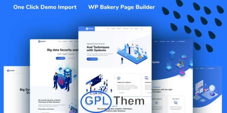 Anada – Data Science & Analytics WordPress Theme Anada is a powerful, modern, and highly customizable WordPress theme built specifically for Data Science, Big Data Analytics, and AI-based businesses. Whether you're launching a data consulting agency, a machine learning startup, or an AI-driven SaaS platform, Anada provides the tools, layouts, and design flexibility needed to create a professional online presence.