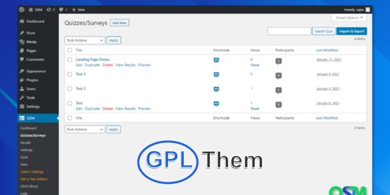 Quiz and Survey Master – Top WordPress Plugin for Quizzes, Exams & Surveys Quiz and Survey Master is a powerful and user-friendly WordPress plugin designed to create engaging quizzes, exams, and surveys with ease. Whether you're looking to increase website traffic, gather feedback, or boost user engagement, this plugin offers the flexibility and features you need.