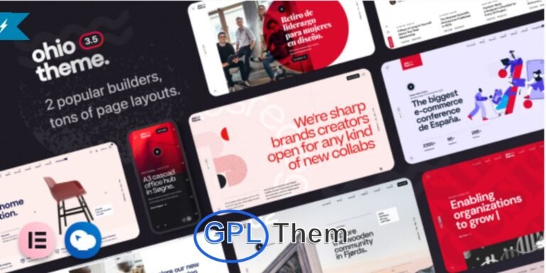 Ohio – Modern Portfolio & Creative Agency WordPress Theme Ohio is a beautifully designed, versatile WordPress theme perfect for portfolios, creative agencies, and professional showcases. Built with a clean, minimalist aesthetic and optimized for performance, Ohio offers everything you need to create a stunning, user-friendly website.