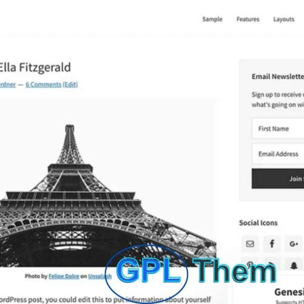 StudioPress Genesis Framework – Powerful WordPress Theme Framework for Fast, Secure, and SEO-Optimized Websites The Genesis Framework by StudioPress is a trusted and robust foundation that helps you build high-performance, secure, and SEO-optimized WordPress websites—quickly and easily. Whether you're a beginner looking for simplicity or a seasoned developer who needs flexibility, Genesis provides the perfect starting point to create stunning websites with clean code and lightning-fast performance.