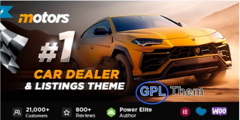Motors – The Ultimate Automotive WordPress Theme for Car Dealership, Rental & Classified Listings Motors WordPress Theme is a powerful, feature-rich solution built specifically for the automotive industry. Whether you're running a car dealership, vehicle rental service, classified ads portal, or selling boats, motorcycles, or automotive accessories—Motors has everything you need to launch a stunning, high-performing website.