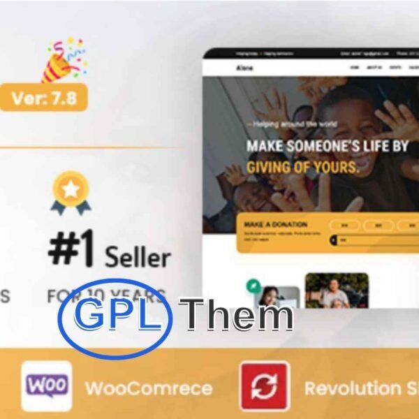 Alone – Charity, Non-Profit & NGO Multipurpose WordPress Theme Alone is a powerful, modern, and highly flexible WordPress theme designed specifically for charities, non-profit organizations, NGOs, churches, political campaigns, and fundraising events. Packed with 20+ beautifully crafted demo layouts, this theme is perfect for any cause-driven project that aims to make a real impact.