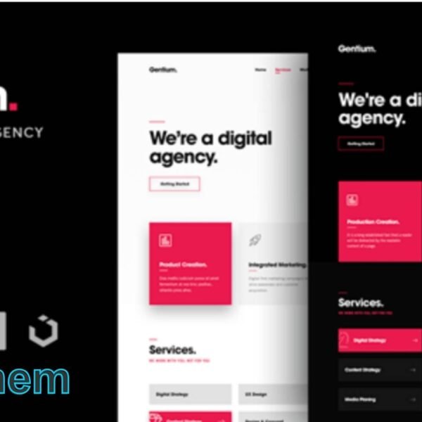 Gentium – Modern One-Page WordPress Theme for Creative & Digital Agencies Gentium is a sleek, modern, and visually captivating WordPress theme designed specifically for digital agencies, marketing firms, SEO experts, consultants, and creative professionals. With a mobile-first approach and stunning one-page layout, Gentium offers a powerful platform to showcase your services and build an impressive online presence.