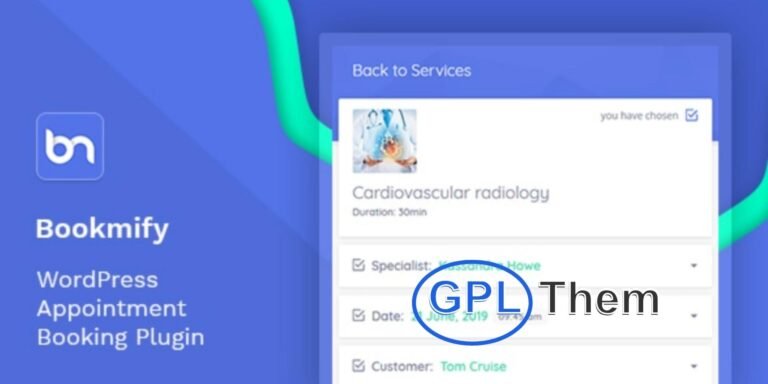 Bookmify – All-in-One Appointment Booking Plugin for WordPress Bookmify is a powerful and easy-to-use WordPress appointment booking plugin designed to streamline your business operations. With an intuitive interface, Bookmify enables you to manage appointments, schedules, payments, and client communication—all from one central dashboard.