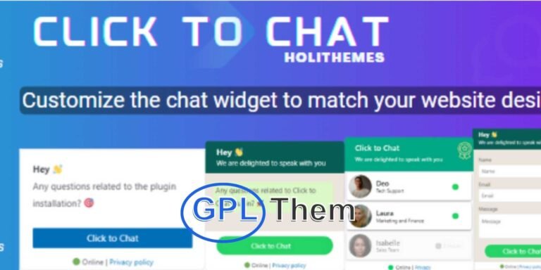 Click to Chat Pro – WhatsApp Integration for WordPress Click to Chat Pro is a powerful WordPress plugin that allows you to connect with your website visitors instantly via WhatsApp and WhatsApp Business. With just one click, users can start a direct conversation, join a group chat, or share content — making communication seamless and engagement effortless.