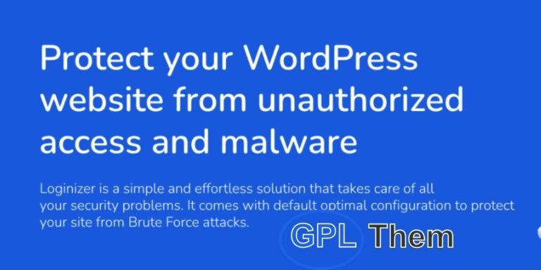 Loginizer Pro – Advanced WordPress Security Plugin Loginizer Pro is a powerful WordPress security plugin designed to protect your website from brute-force attacks by blocking login attempts after multiple failed retries from the same IP address. Enhance your site's defense with features like IP blacklisting and whitelisting, Two-Factor Authentication (2FA), reCAPTCHA integration, and Passwordless Login.