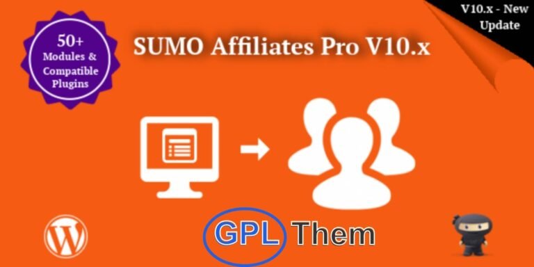SUMO Affiliates Pro – Powerful Affiliate Marketing Plugin for WordPress SUMO Affiliates Pro is an all-in-one affiliate management plugin designed to help you easily launch and manage a full-featured affiliate program on your WordPress site. Seamlessly integrate affiliate marketing into your existing website and boost sales with performance-based rewards.