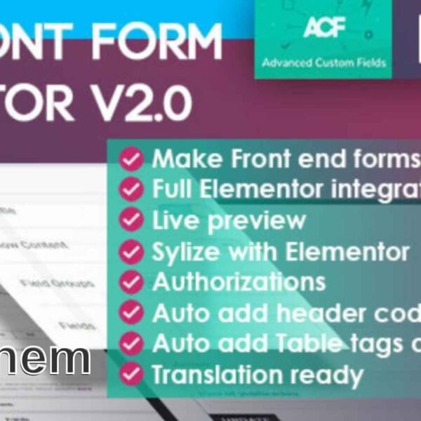 ACF Front Form 2.0.1 – for Elementor Page Builder
