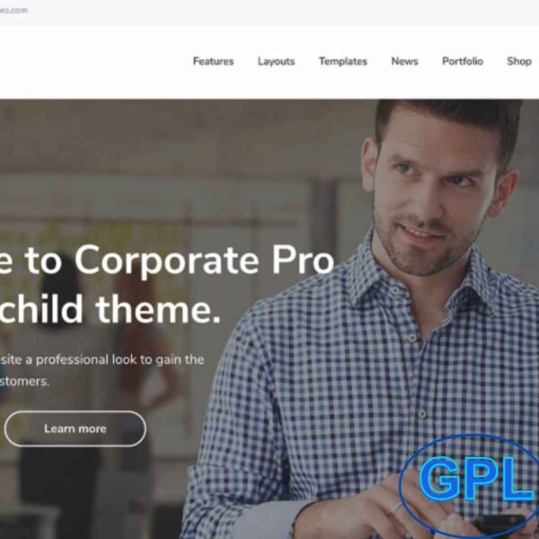Corporate Pro – StudioPress Genesis WordPress Theme Corporate Pro by StudioPress is a sleek, professional WordPress theme built on the powerful Genesis Framework. Ideal for startups, agencies, consultants, and entrepreneurs, this theme offers a modern, clean design that’s fully responsive and optimized for speed and SEO.