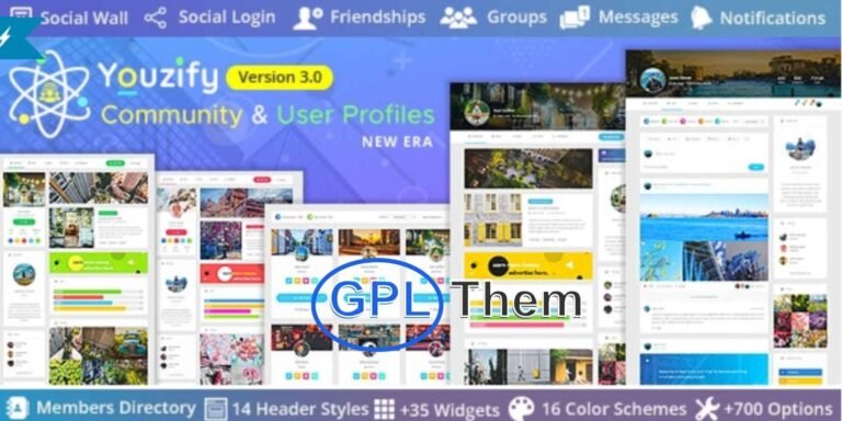 Youzify (formerly Youzer) – Ultimate BuddyPress Community & User Profile Plugin for WordPress Youzify is the leading BuddyPress community and user profile plugin for WordPress, trusted by thousands of users on Envato Market. Formerly known as Youzer, this powerful plugin transforms your website into a fully-featured, interactive online community that reflects your brand and drives user engagement.