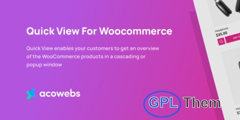 WooCommerce Quick View Pro by Barn2 – Enhance Shopping Experience with Faster Browsing WooCommerce Quick View Pro is the ultimate solution to simplify and speed up the shopping experience on your WooCommerce store. Ideal for industries like restaurants, photography, fashion, wholesale, and more, this plugin allows customers to preview product details in a quick-view popup without navigating away from the current page.