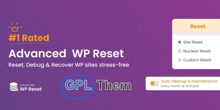 WP Reset Pro – Powerful WordPress Reset & Recovery Plugin WP Reset Pro is the ultimate WordPress development tool that allows you to safely reset your website’s database to its default state in just a few clicks—without affecting core files. Whether you're a developer, designer, or site owner, this plugin makes it easy to remove unwanted content, customizations, or theme settings with precision and speed.
