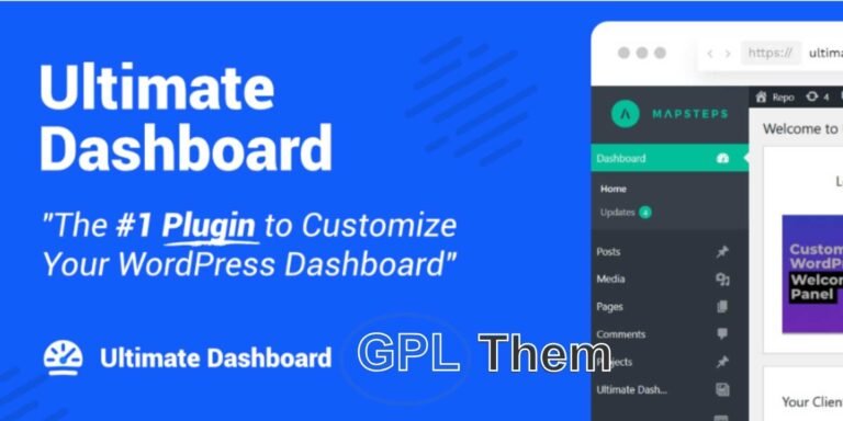 Ultimate Dashboard Pro – Customize and Simplify Your WordPress Admin Panel Take full control of your WordPress admin experience with Ultimate Dashboard Pro. This powerful plugin lets you create a clean, user-friendly, and fully customized WordPress dashboard tailored to your brand or client needs.