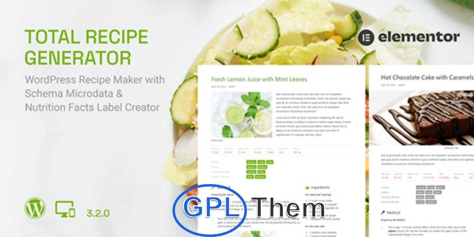 Total Recipe Generator for Elementor Total Recipe Generator for Elementor – Create SEO-Optimized Recipe Content Total Recipe Generator is a powerful Elementor extension designed to help you build structured, SEO-optimized recipe content with ease. It comes with built-in Schema.org microdata and Nutrition Facts labeling to boost your recipe visibility across search engines and rich media platforms like Google and Pinterest.