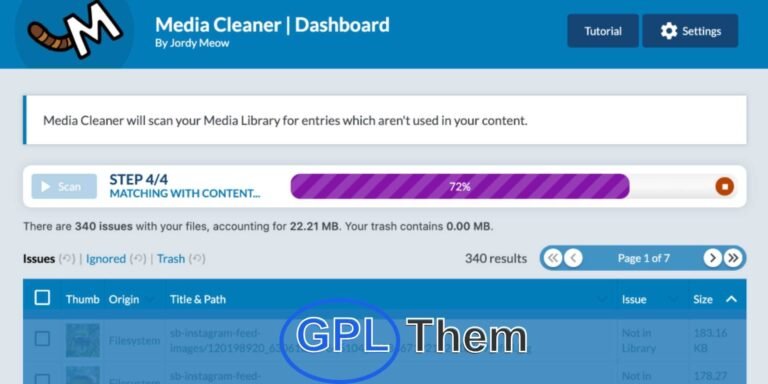 Media Cleaner Pro – Optimize Your WordPress Media Library Media Cleaner Pro is a powerful WordPress plugin designed to help you identify and remove unused or unnecessary media files from your website. It scans your Media Library and uploads directory to detect files that are not being used in posts, pages, or theme files.