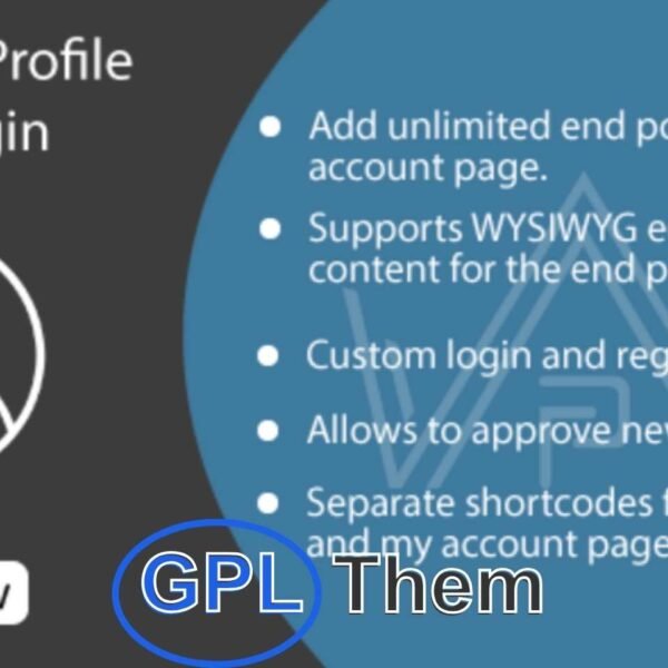Profile Builder Pro – Advanced WordPress User Profile Plugin with Addons Profile Builder Pro is a powerful WordPress plugin that allows you to create fully customizable front-end login, registration, and user profile forms. Ideal for membership sites, online communities, or any site needing user management on the front end.