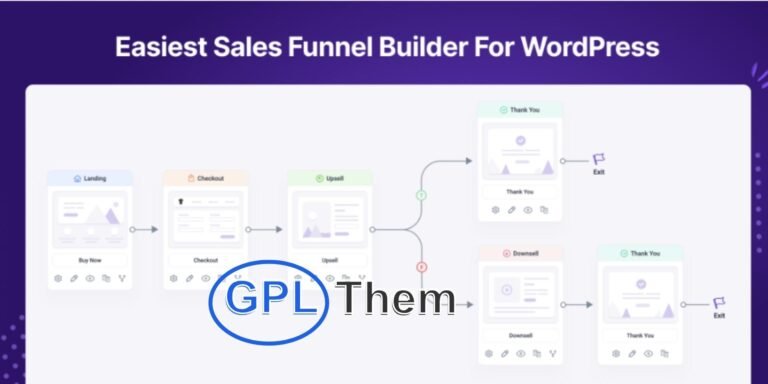 WP Funnels Pro – Drag & Drop WordPress Sales Funnel Builder + All Addons WP Funnels Pro is a powerful drag-and-drop sales funnel builder designed specifically for WordPress. No coding or prior funnel-building experience required — simply use the visual canvas to create high-converting sales funnels in minutes.