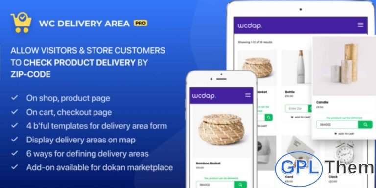 WooCommerce Delivery Area Pro – Check Product Availability by Location WooCommerce Delivery Area Pro is a powerful extension that allows customers to check product delivery availability based on their location before making a purchase. This helps reduce cart abandonment and ensures a better shopping experience.