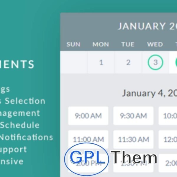 gAppointments 1.9.5.2 – Appointment booking addon for Gravity Forms