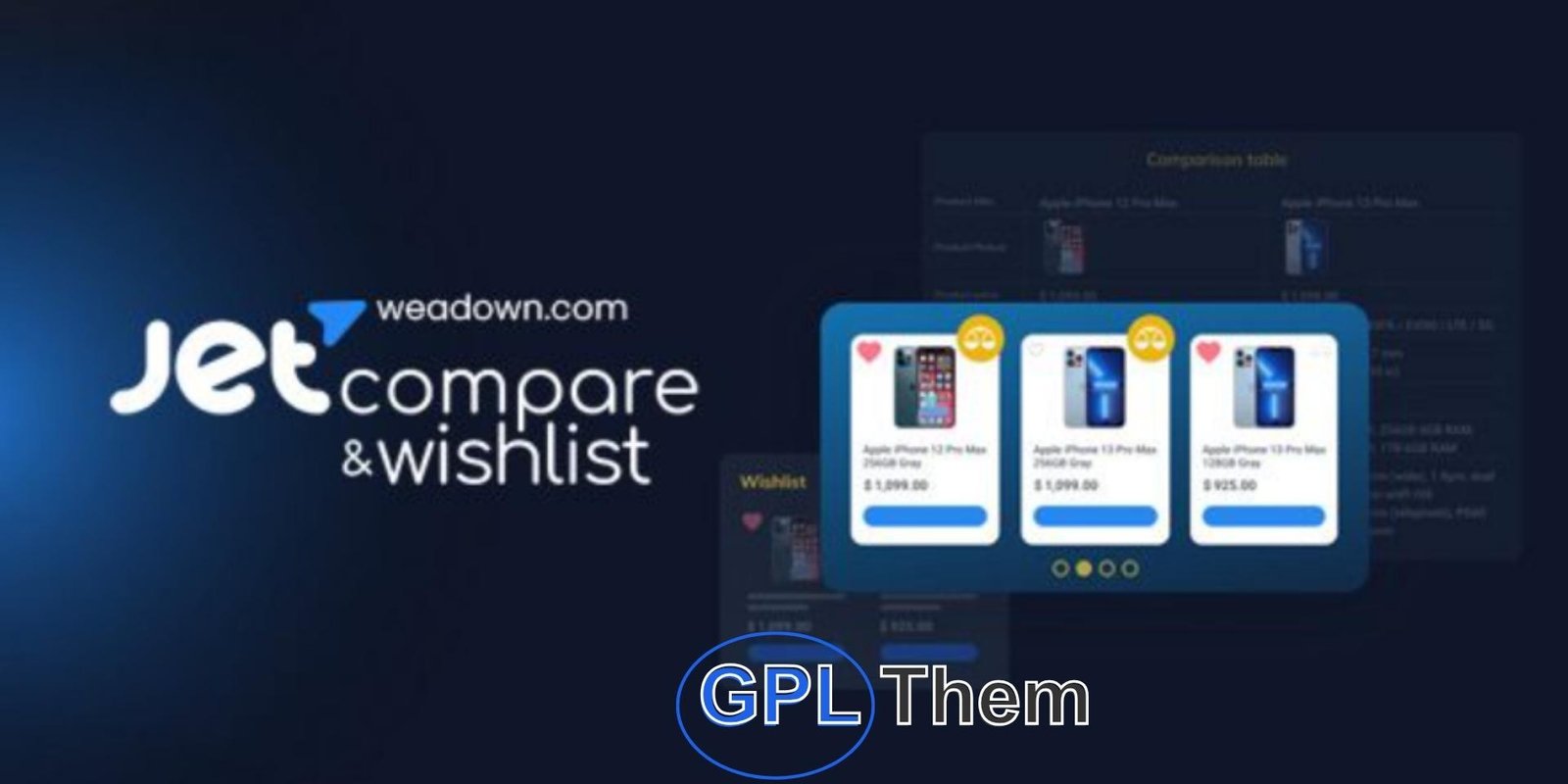JetCompareWishlist – Elementor WordPress Plugin JetCompareWishlist for Elementor – Add Compare & Wishlist Features to WooCommerce JetCompareWishlist is a dynamic Elementor addon that enhances your WooCommerce store by adding powerful product comparison and wishlist functionality. Allow customers to easily compare product features and save favorite items for later—improving user experience and boosting engagement.