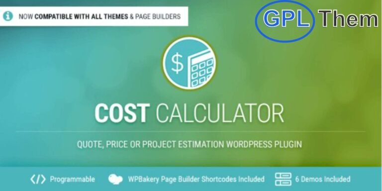 Cost Calculator WordPress Plugin – Create Instant Quote & Price Estimation Forms Cost Calculator is a powerful yet easy-to-use WordPress pricing calculator plugin that lets you build quote, cost estimation, or project pricing forms in just minutes. Ideal for service providers, freelancers, and agencies, this plugin helps your clients get instant pricing estimates based on their input.