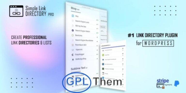 Simple Link Directory Pro – Powerful WordPress Directory & Link Listing Plugin Simple Link Directory Pro is an advanced yet easy-to-use WordPress directory plugin that allows you to create stylish and functional link directories, resource pages, link collections, and more in just minutes. Perfect for building topsite lists, partner showcases, logo galleries, or even a YouTube video directory—all within your WordPress site.