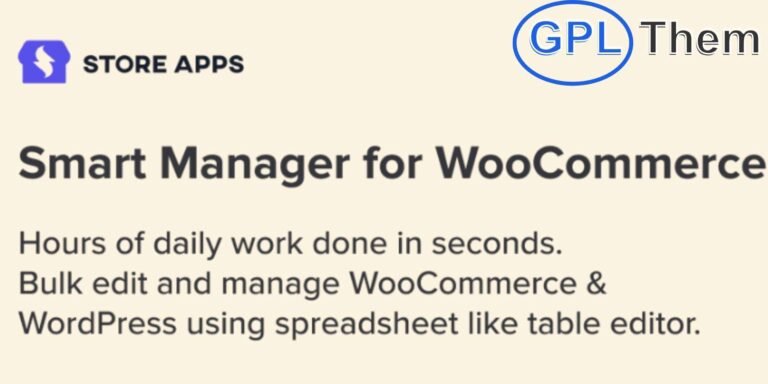 Smart Manager Pro – WooCommerce Bulk Edit & Inventory Management Plugin Smart Manager Pro is a powerful WooCommerce plugin that simplifies bulk editing, stock control, and product management with a fast, spreadsheet-style interface. Designed to save time and increase productivity, it lets store owners manage inventory, pricing, and product data from a single screen—no coding needed.