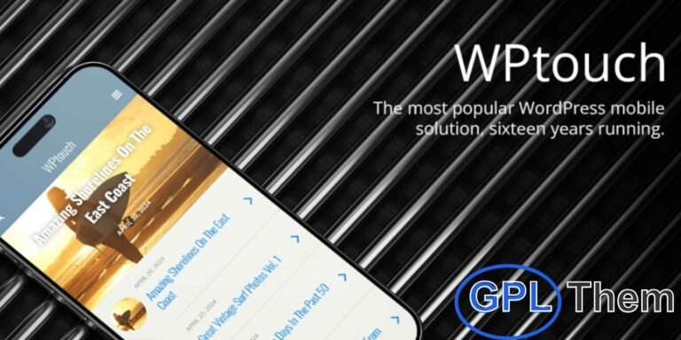 WPtouch Pro – Full Mobile Optimization Plugin for WordPress WPtouch Pro is a powerful mobile optimization plugin that instantly transforms your WordPress website into a responsive, mobile-friendly experience—no coding required. With just a few clicks, you can deliver a fast, user-friendly mobile version of your site that meets Google’s mobile standards.